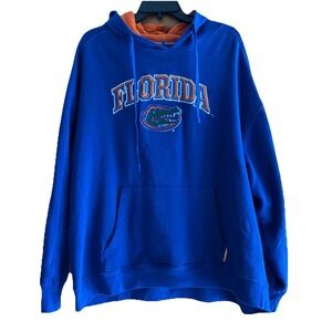 University of Florida UF Gators L Blue Orange‎ Hoodie Sweatshirt Logo Mascot